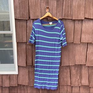 LULAROE • short sleeve striped dress